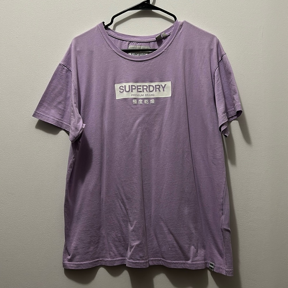 Superdry T-Shirt - Light Purple - Size: Large